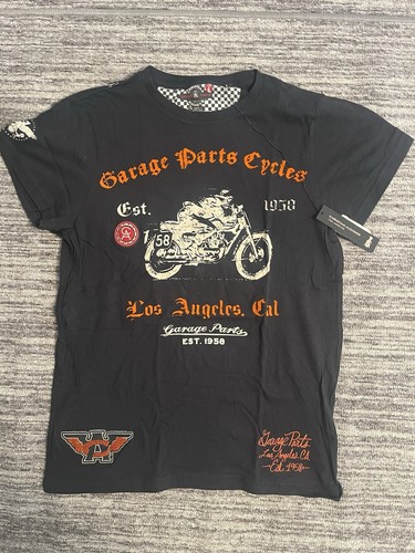 New Christian Audigier Garage Parts Motorcycle Racer Shirt Large All Over Print - Picture 9 of 20