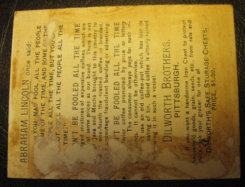 Cassapanca Dilworth Brothers Cassaforte Pubblicità Vittoriana Trade Card - Foto 3 di 4