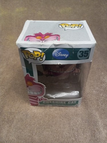 Funko Pop Disney Cheshire Cat #35 *Box Damage* Hot topic exclusive No sticker - Picture 2 of 13