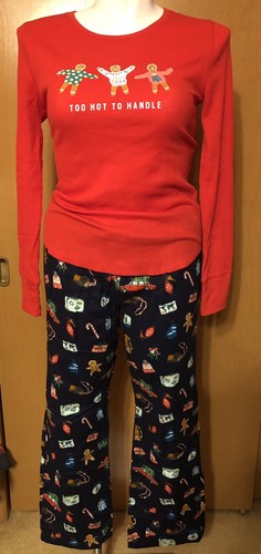 Damen Old Navy Schlafanzug Flanellhose XL Thermohemd XXL Lebkuchen Jungen Neu - Bild 1 von 3