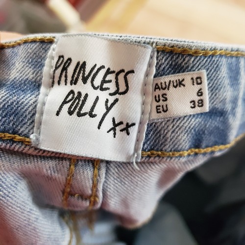 Princess Polly Jeans Womens 6 Skinny Blue Denim High Rise Pockets Ladies 28x28 - Picture 9 of 11