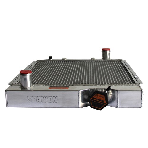 3 Rows SPAWON Radiator For 1960-1966 Mercury Comet Ford Falcon Sedan Delivery AT - Picture 6 of 8