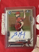 2021 Bowman Chrome Draft Luke Murphy Auto #CDA-LMU  Mint Angels