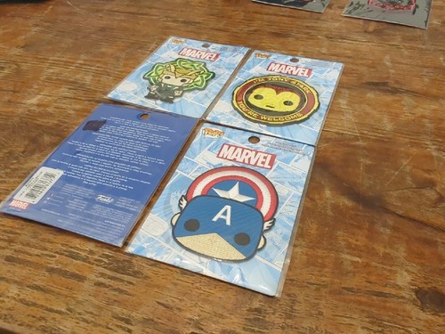 Loungefly Official Pop! Marvel Heros Iron On Patch Embroidered New 3" Lot Of 4  - Picture 9 of 9