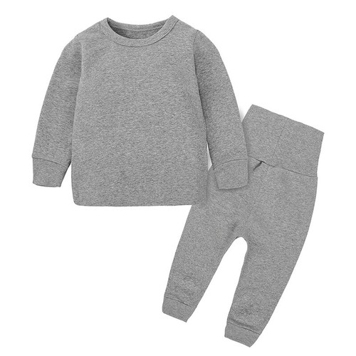 2pcs Toddler Baby Boys Girls Cotton Tops +Tall waist Pants Pajama Clothes Set - Picture 3 of 18