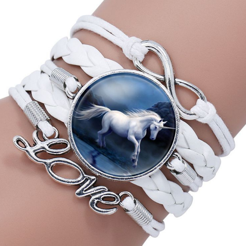Pulsera Unicornio Multi Estilo Infinito Amor Cabujón Adorable Envío Gratuito Nueva Navidad - Imagen 12 de 13