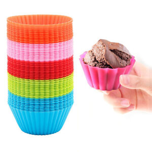 12PC Silicone Soft Cake Muffin Chocolate Cupcake Bakeware Baking Cup Mold Moulds 12PC Silicone Soft Cake Muffin Chocolate Cupcake Bakeware Baking Cup Mold Moulds