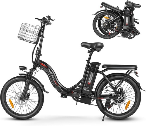 SAMEBIKE Adult Ebike 560W Foldable 36V 13AH Electric Bicycle 20MPH Electric Bike - Picture 2 of 17