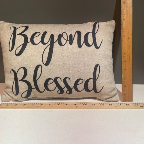 4-Printed Sayings Throw Pillows Natural Soft Style ~ Use Together or Separately - Picture 5 of 6