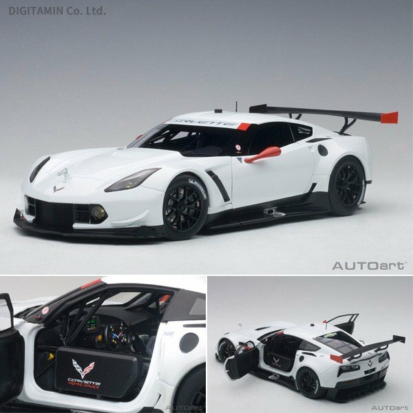 Auto Art 1 18 Mini Coche Chevrolet Corvette C7.R biancao Modelo Diecast compuesto Auto Art 1 18 Mini Coche Chevrolet Corvette C7.R biancao Modelo Diecast compuesto