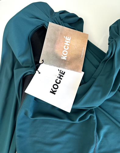 Blusa Koche Verde Corte Entrecruzado Manga Tres Cuartos Talla M - Imagen 2 de 12