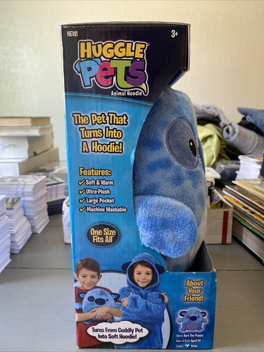 HUGGLE PET HOODIE SNUGGLY PUPPY HUGGLE PETS DOG BLUE ANIMAL HOODIE BRAND NEW - Picture 2 of 5