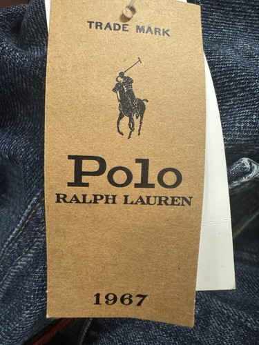 POLO RALPH LAUREN 1967 TIGER BLUE DENIM TRUCKER JACKET sz LARGE - Picture 11 of 12