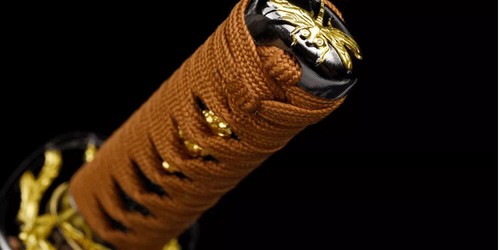 Handgemachtes Japanisches Samurai Schwert Tanto T10 aus Ton gehärtetem Stahl mit - Picture 19 of 23