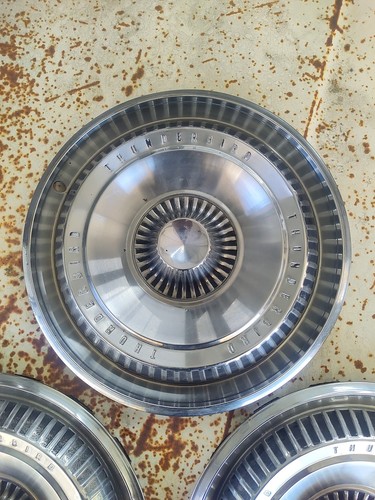 1965 Ford Thunderbird 15 Inch Hubcaps (3) - Picture 3 of 5