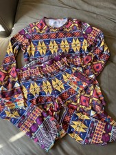 Kids  Hot Chillys Unisex Long Johns Base Layer Pajamas Set Sz M