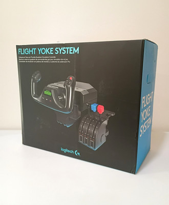 Logitech Flight Yoke System with Throttle Quadrant New