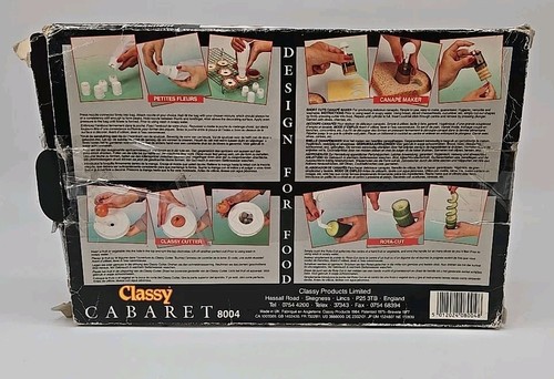 Edel Kabarett Vintage Garnitur Form Dekorieren Gute Köche Begleiter Canape Maker - Bild 3 von 8