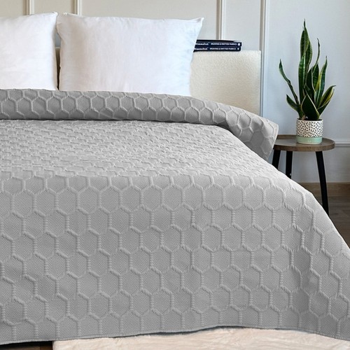 Copriletto Trapuntato Copriletto 220x240 Grigio Beige Marrone Blu Nero - Foto 31 di 36