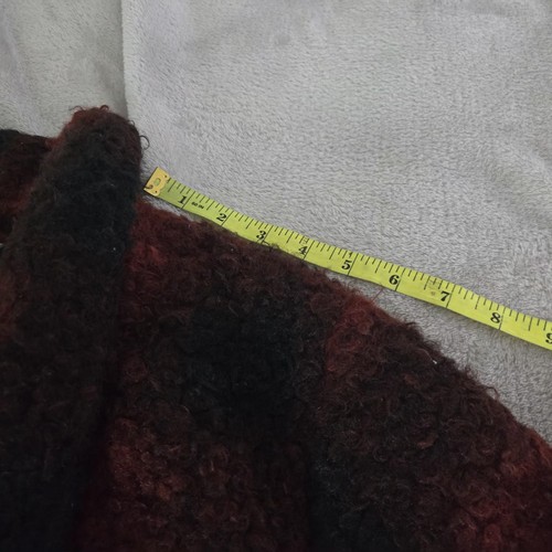 Ava & Viv Jacke Damen Plus X rot schwarz Büffel kariert Schalkragen vorne offen - Bild 9 von 13