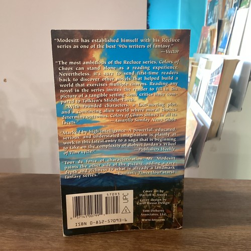 1999 Signed 1st,Modesitt COLORS OF CHAOS, Saga of Recluce Series PB - Picture 3 of 5