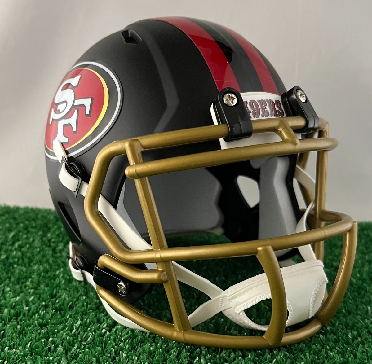 【美品】NFL 49ers☆アメリカンフットボール☆ヘルメット San Francisco 49ers Riddell SpeedFlex Mid-Size MIDI Football