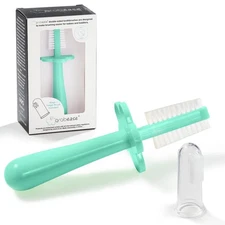 Double Sided Toothbrush, First Toothbrush for Baby & Toddler, 1 Pack, Mint