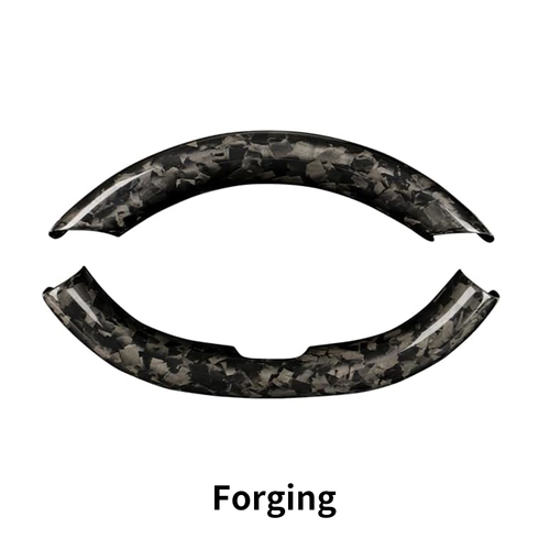 2pcs Forged Carbon Fiber Steering Wheel Trim For Tesla Model Y Juniper 2025+ - Bild 9 von 9