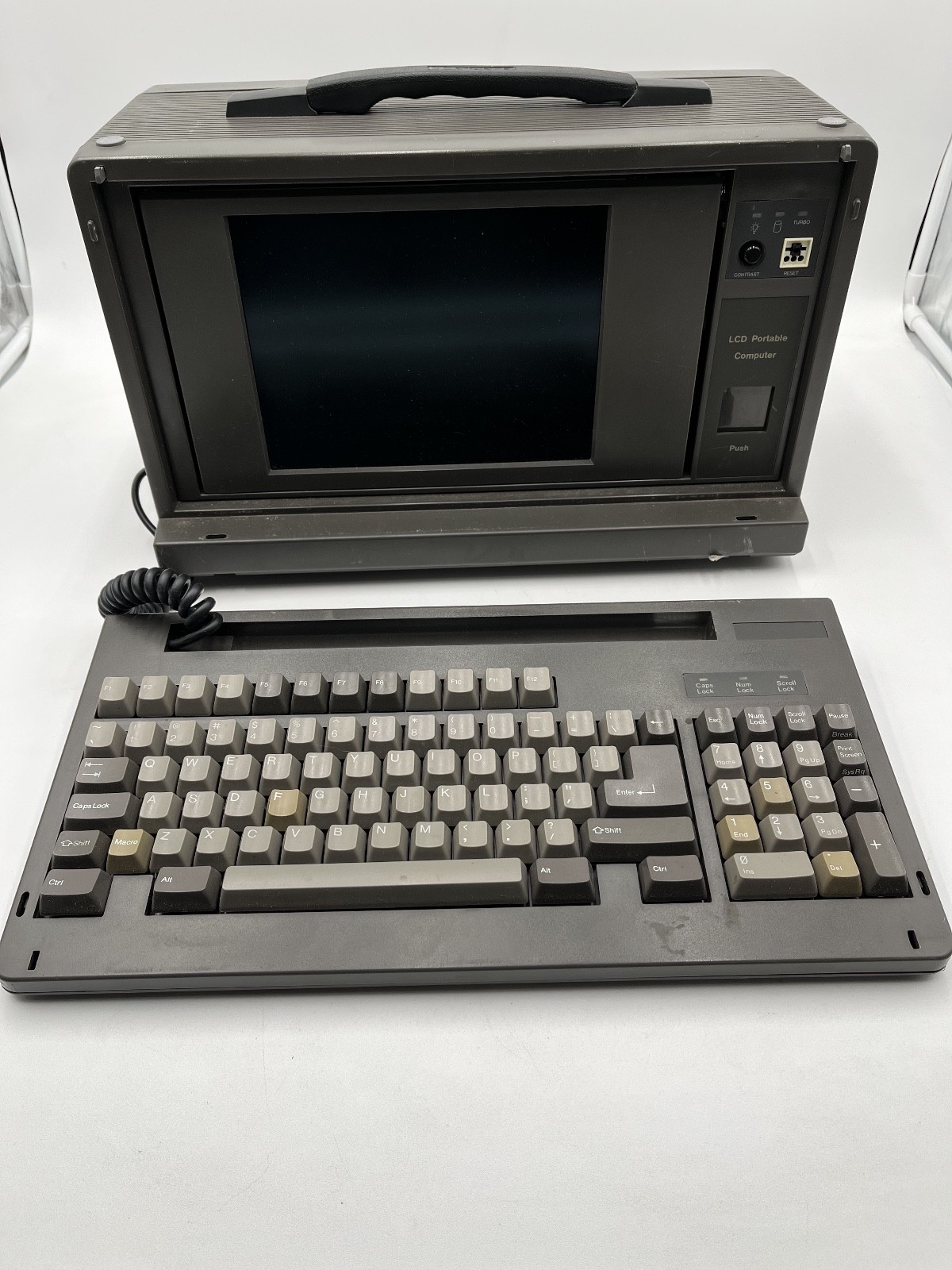 Vintage Collectible  LCD PORTABLE COMPUTER With Keyboard/Read the Description. Available Now for $349.99