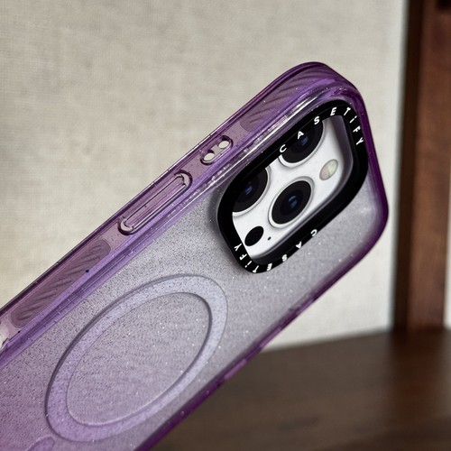 CASETiFY Glitter Case iPhone 16 Pro Max Purple MagSafe Excellent Condition - Picture 13 of 19