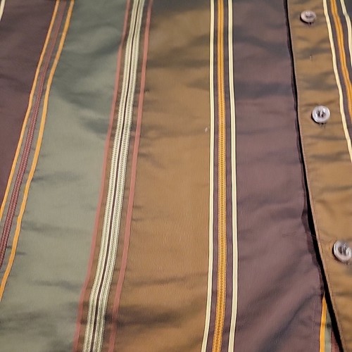 Camisa Stacy Adams 4xl Marrón Rayas Poliéster - Imagen 2 de 8