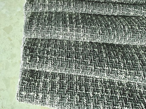 UPHOLSTERY WOOL BLEND MID GREY LUXURY HOPSACK 2 WAY MADE IN ITALY FOR GUCCI C55 - Picture 10 of 18