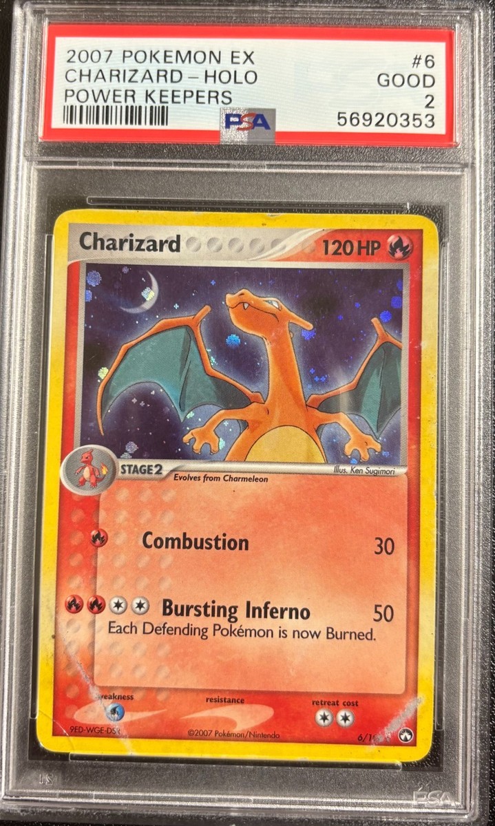 PSA 2 Charizard Holo 6/108 EX Power Keepers 2007 Pokemon Card | eBay