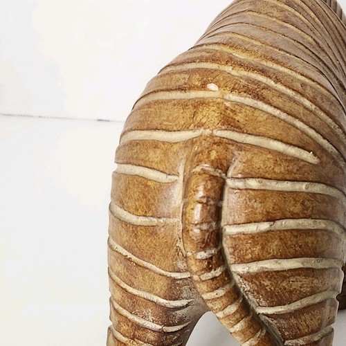Mid Century Zebra Art Sculpture Figurine 7" Tall 11 1/2" Long Heavy - Bild 12 von 22