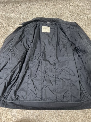 Chaqueta cortavientos vintage de la Marina de los Estados Unidos 40L Neptune Garment Co negra militar años 70 80 - Imagen 4 de 9