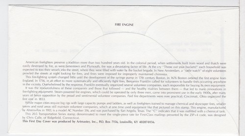 TurtlesTradingPost - Motore antincendio - Serie trasporti 1988 #2264 - FDC Artmaster - Foto 2 di 2