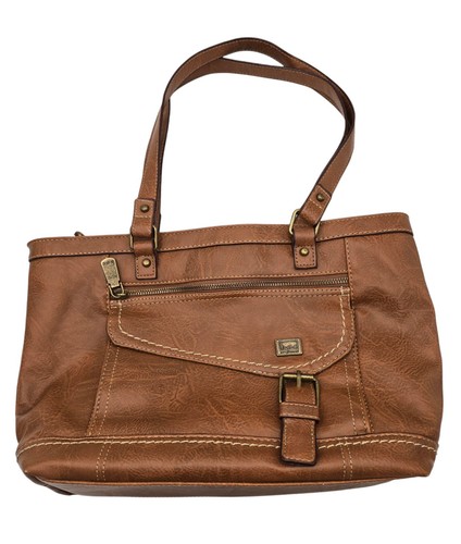 BOC Born Concepts Amherst Saddle Brown Vegan Leather Purse Bag EUC 15"x9"x4" - Bild 4 von 14