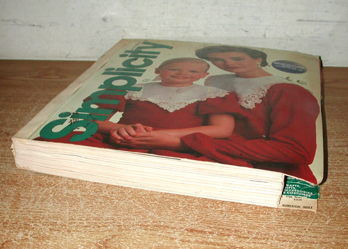 VINTAGE SIMPLICITY JAN./FEB. 1987 LARGE SEWING PATTERN STORE COUNTER CATALOG - Picture 13 of 13
