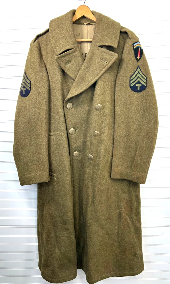 Army Trench Coat In Original Ww2 Collectible Us Uniforms for sale