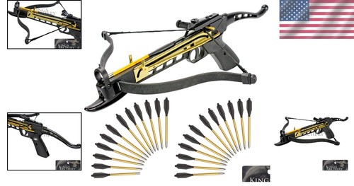 Ballesta autoacolante de 80 lb con miras ajustables - 27 pernos de aluminio incluidos - Imagen 2 de 11