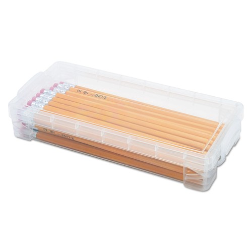 Advantus Super Stacker Stifte Box transparent 8 1/4 x 3 3/4 x 1 1/2 40309