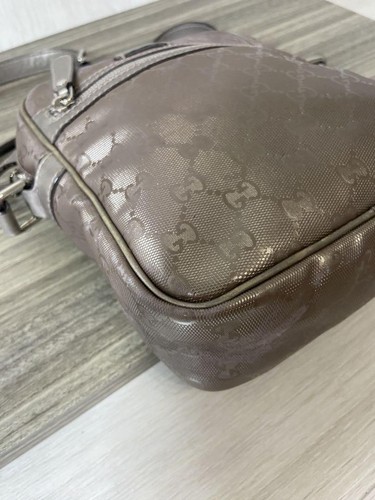 GUCCI 233268.525040 GG Supreme Borsa a tracolla Pelle Grigio Vintage dal Giappone - Foto 13 di 24