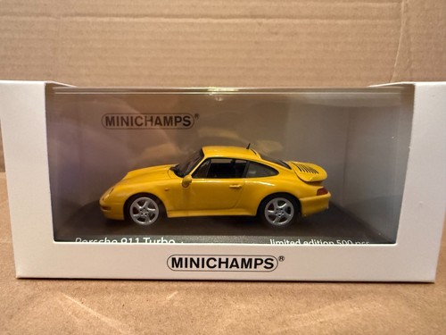 Porsche 911 (993) Turbo year 1995 yellow 1:43 Minichamps - Picture 4 of 5