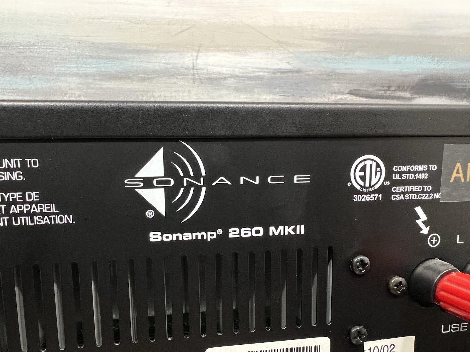 Sonance Sonamp 260 MKII 2 Channel Power Amplifier -Tested & Working -PRICE FOR 1