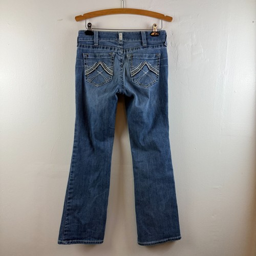 Ariat Denim Boot Cut Jeans Womens Blue Cowgirl Western Rodeo Size 27 SHORT - Picture 4 of 12