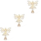  3pcs Christmas Tree Topper Light Glitter Tree Xmas Hollow- out Topper With LED