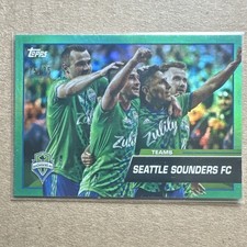 Topps 2023 MLS Green Foil #83 /75 Seattle Sounders FC Lodeiro Ruidíaz Soccer