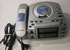 conair cid500 telephone am/fm radio alarm clock cd player callerID Vintage