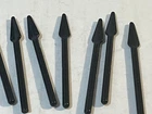 Lego 10 Black Minifigure Weapon Pike Spear  Castle Vintage Original