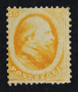 CKStamps: Collezione Francobolli Paesi Bassi Scott#6 Mint H OG Spot Thin